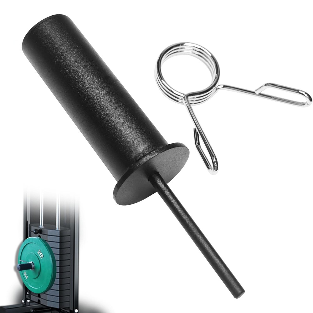 Weight Stack Pin with Spring Clip Collar Weight Stack Extender Pin for Cable ...