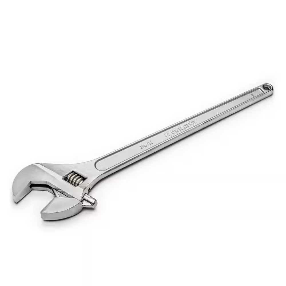 24 In. Chrome Adjustable Wrench