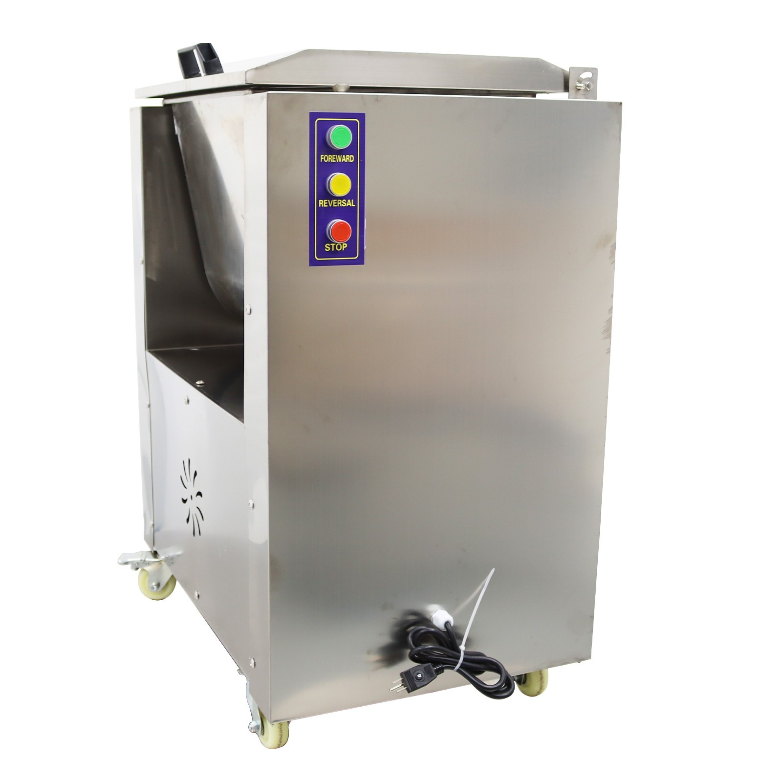 50L Commercial Electric Meat Mixer Stainless Food Processing Machine 2HP 110V