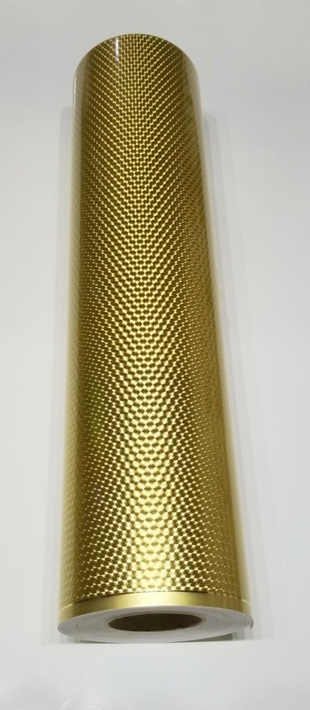 Gold Small Engine Turn Sign Plotter Cutter 24" x 10'