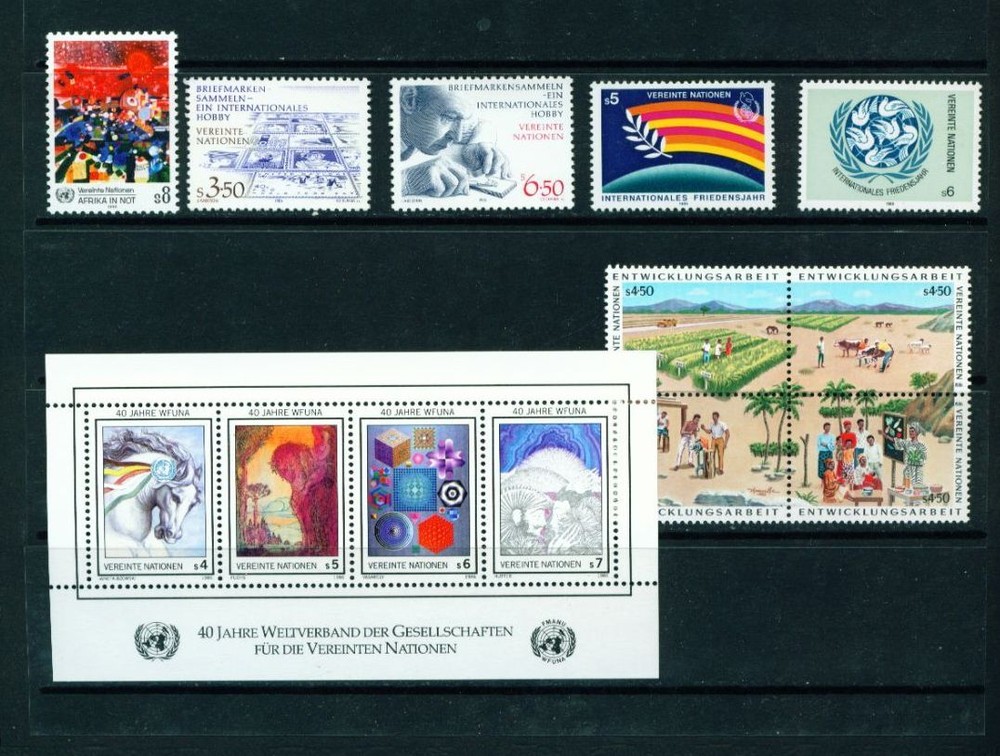 1986 UN Mint Vienna Stamps - Never Hinged - Complete