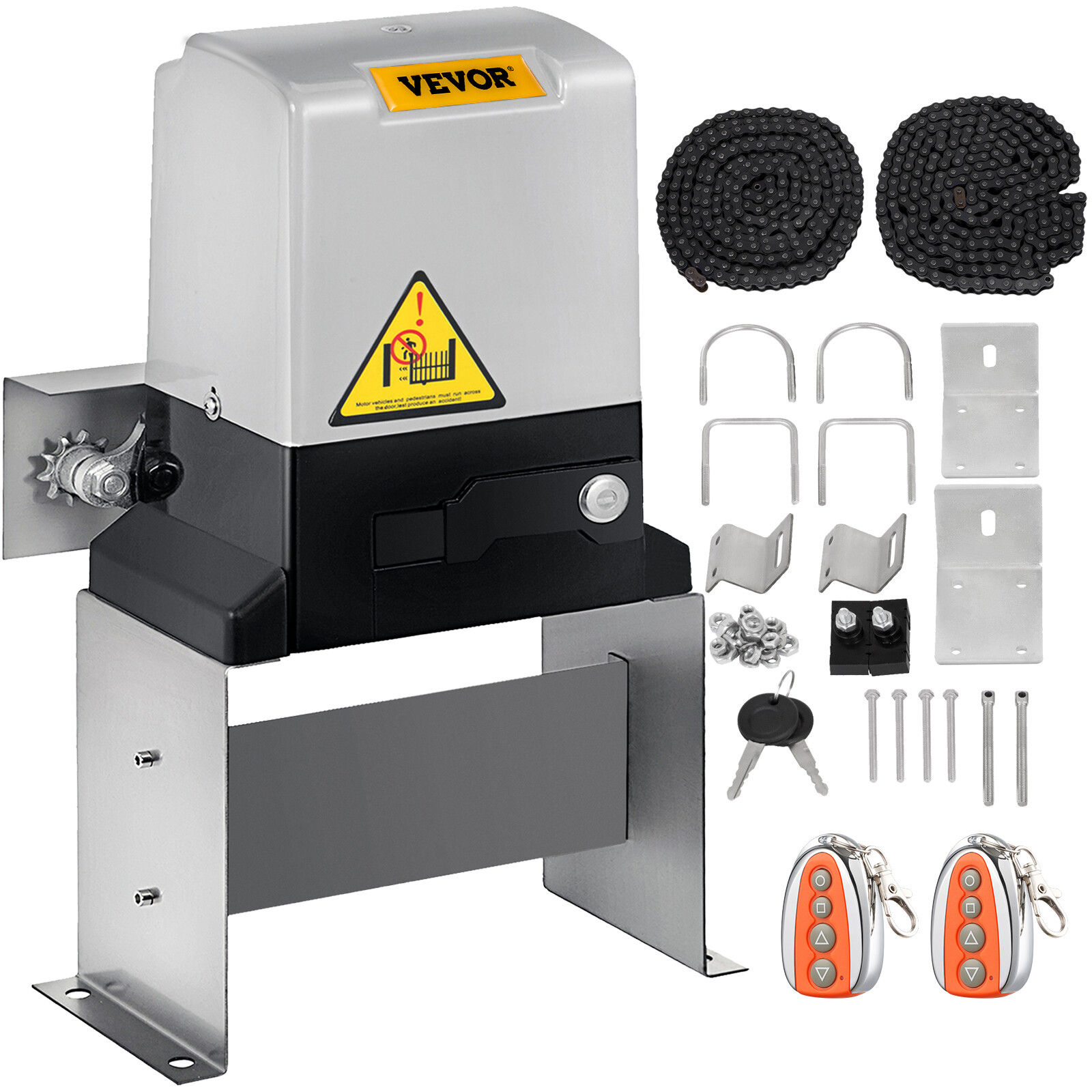 VEVOR 1400Lbs Automatic Sliding Gate Opener Electric Door Operator w/ 2 Remotes