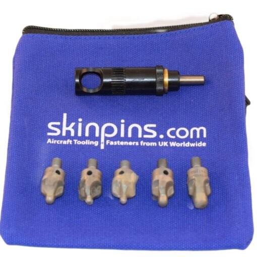 AIRCRAFT TOOLS SLIM COUNTERSINK CAGE / MICROSTOP  5PC NUMBERED CUTTER KIT