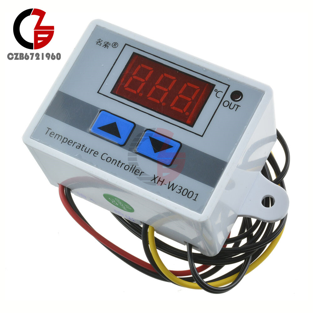 XH-W3001 12V Digital Temperature Controller Thermostat Switch + NTC Sensor Probe