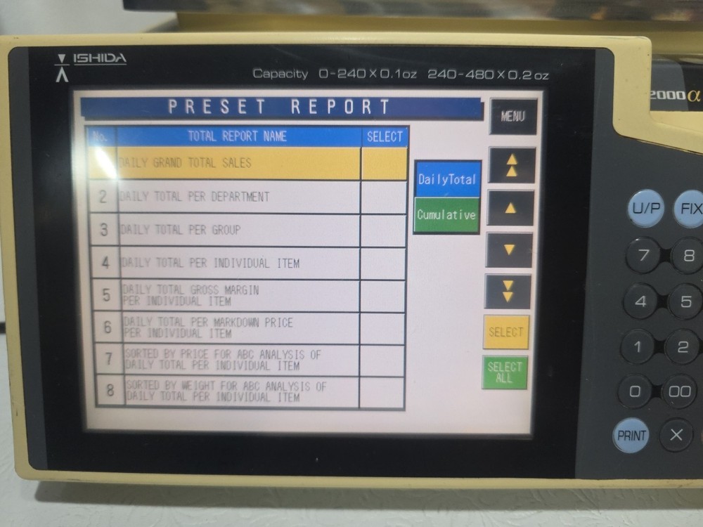ishida scale SR-2000a