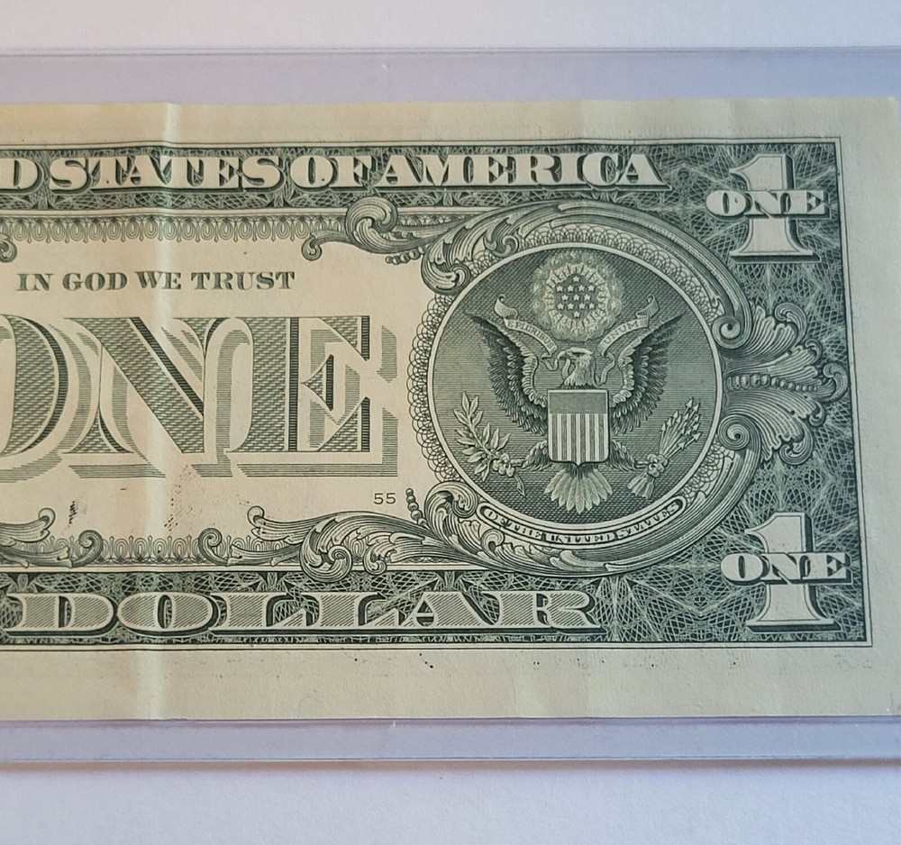 2017A One Dollar Mutiple Errors Misaligned, Gas Pump, Ink Smear Ink Bleed