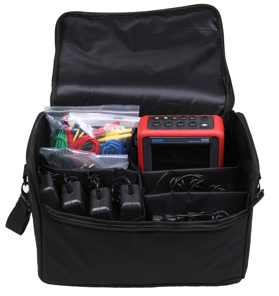 Portable Power Quality Analyzer with Current Clamp 1.0A~1000A Snapshot Function