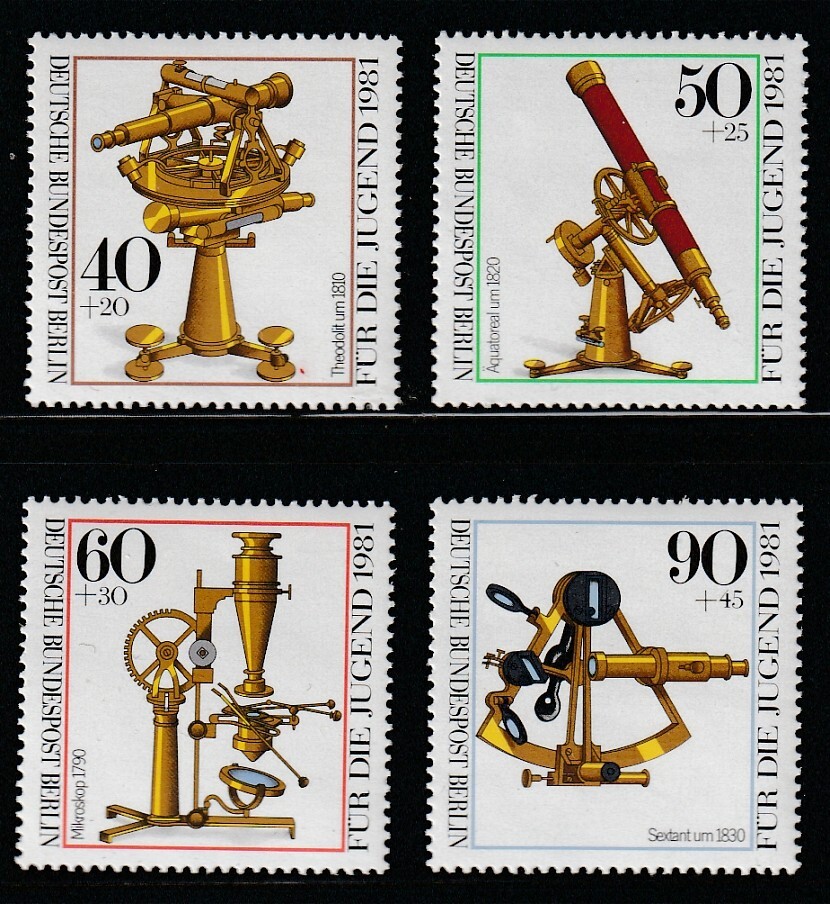 Germany    1981    Sc # 9NB 176-79   Optical Instruments  MNH   OG