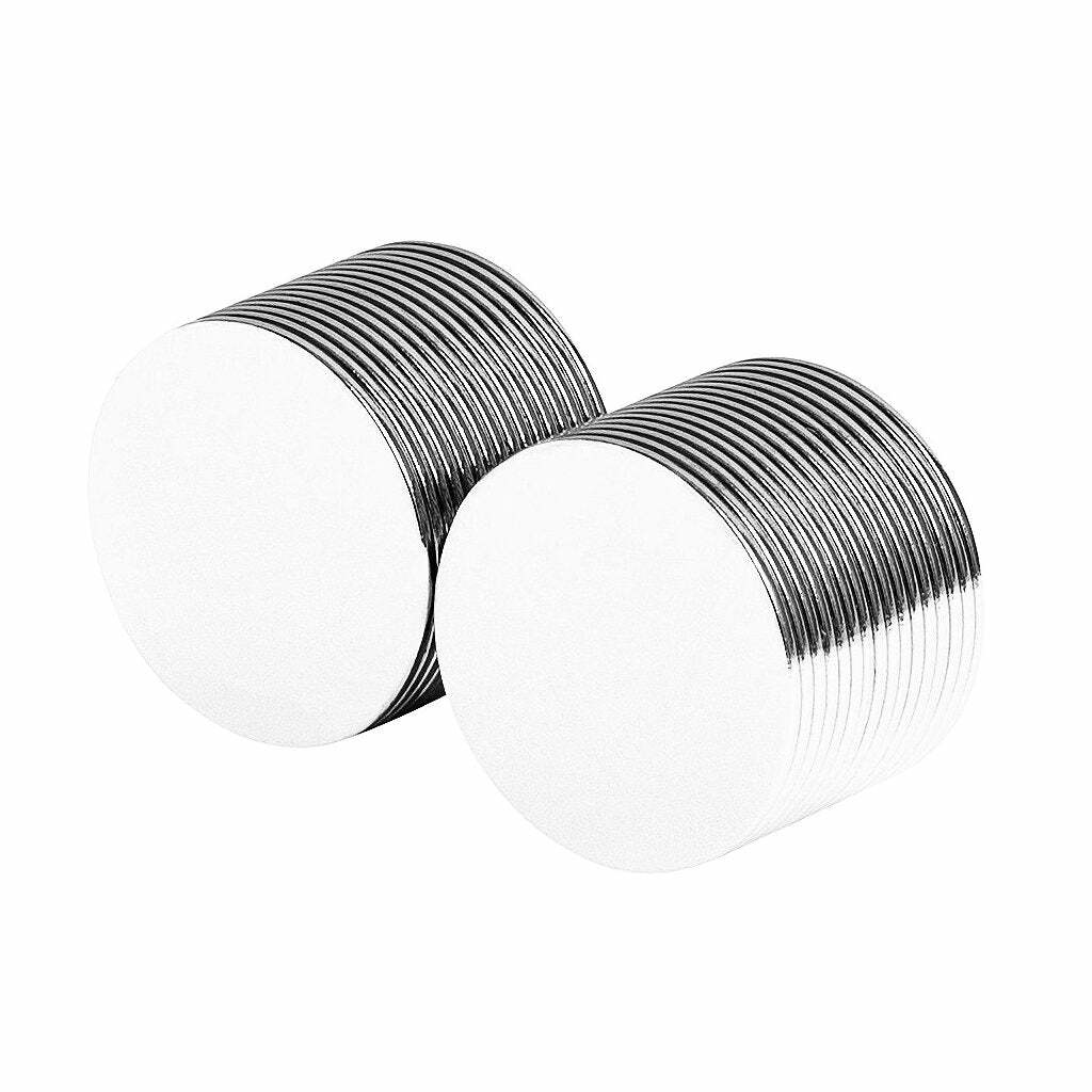 3/4 x 1/32 Inch Thin Neodymium Rare Earth Disc Magnets N52 (32 Pack)