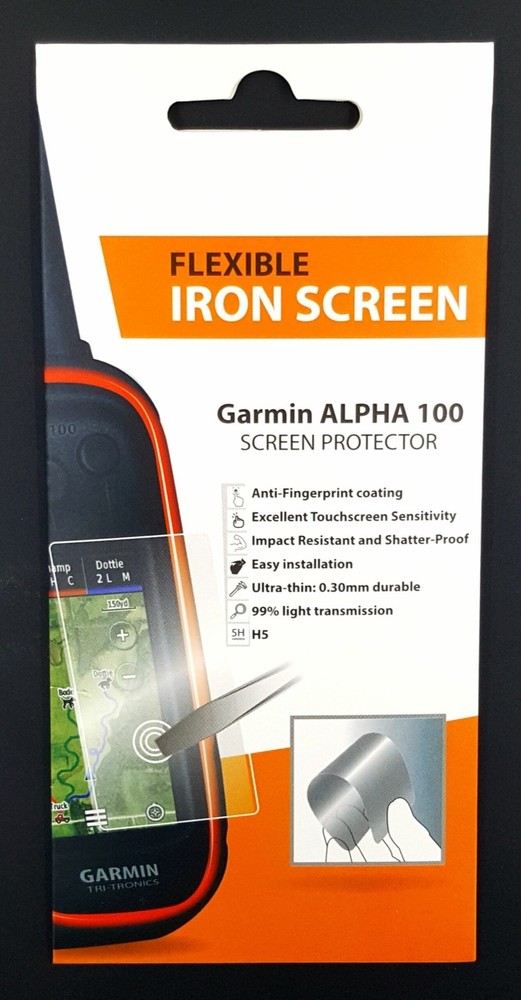 Garmin Alpha 100 Handheld Flexible Iron Screen Protector GVDS