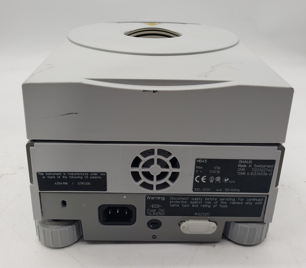 Ohaus MB45 Moisture Analyzer W/Power Supply
