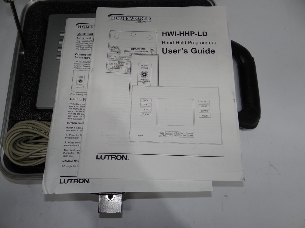 Lutron Lighting Programmer Handheld HWI-HHP-LD System Custom Hard Carry Case