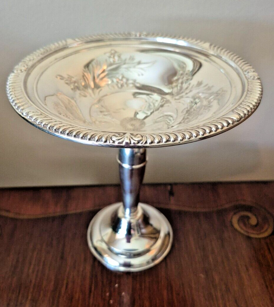 Sterling Silver Fancy Candy Dish Frank M Whiting table ready condition