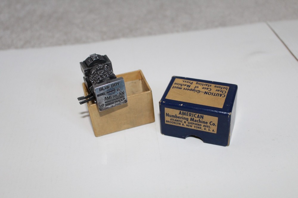 American Numbering Machine Blue Boy Model 6