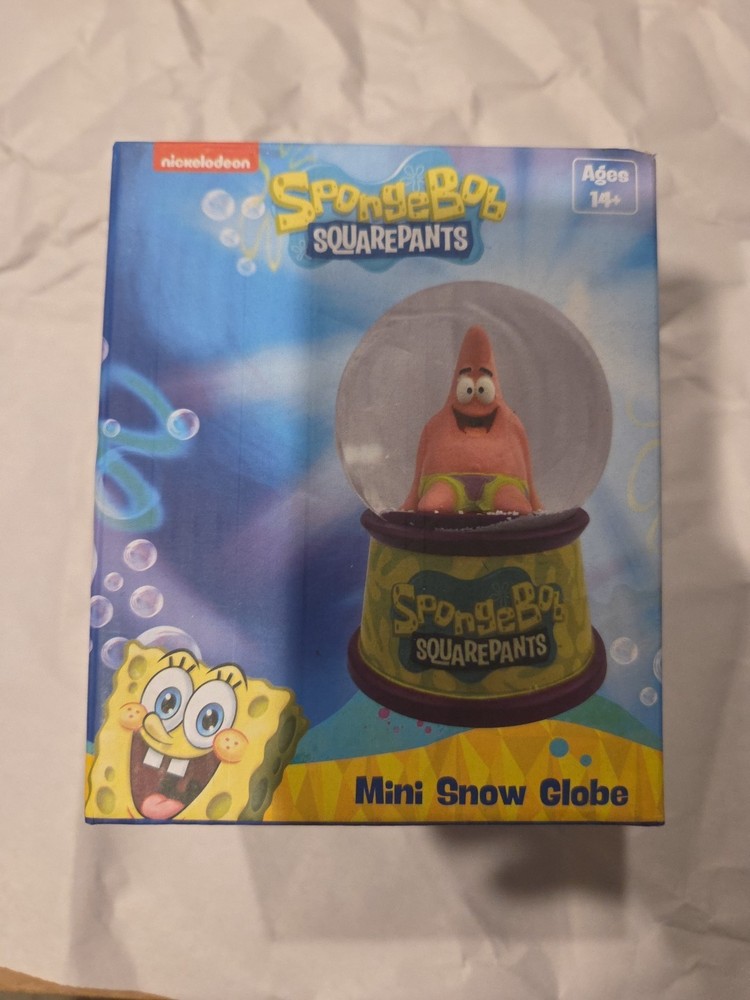 Nickelodeon SpongeBob SquarePants 3.5” Patrick Star Mini Snow Globe NIB