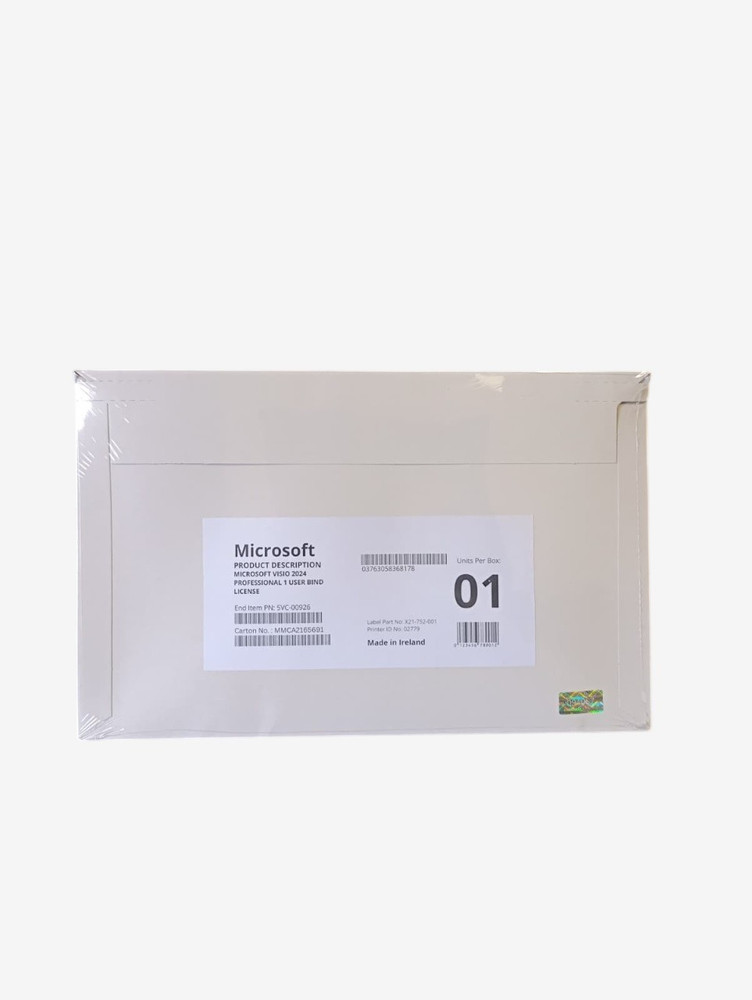 Visio 2024 Professional 1 User Bind License - New Sealed Package