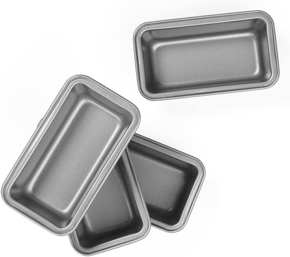 CMBM-4LP Mini Loaf Pan 4 Count (Pack of 1)