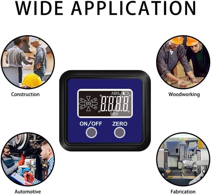 Precision Digital Angle Gauge Inclinometer for Construction & DIY Projects