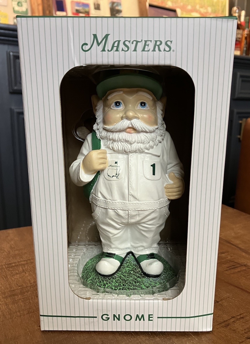 Masters Gnome (MINI CADDIE) Augusta National Golf Club - In Hand and In Box!