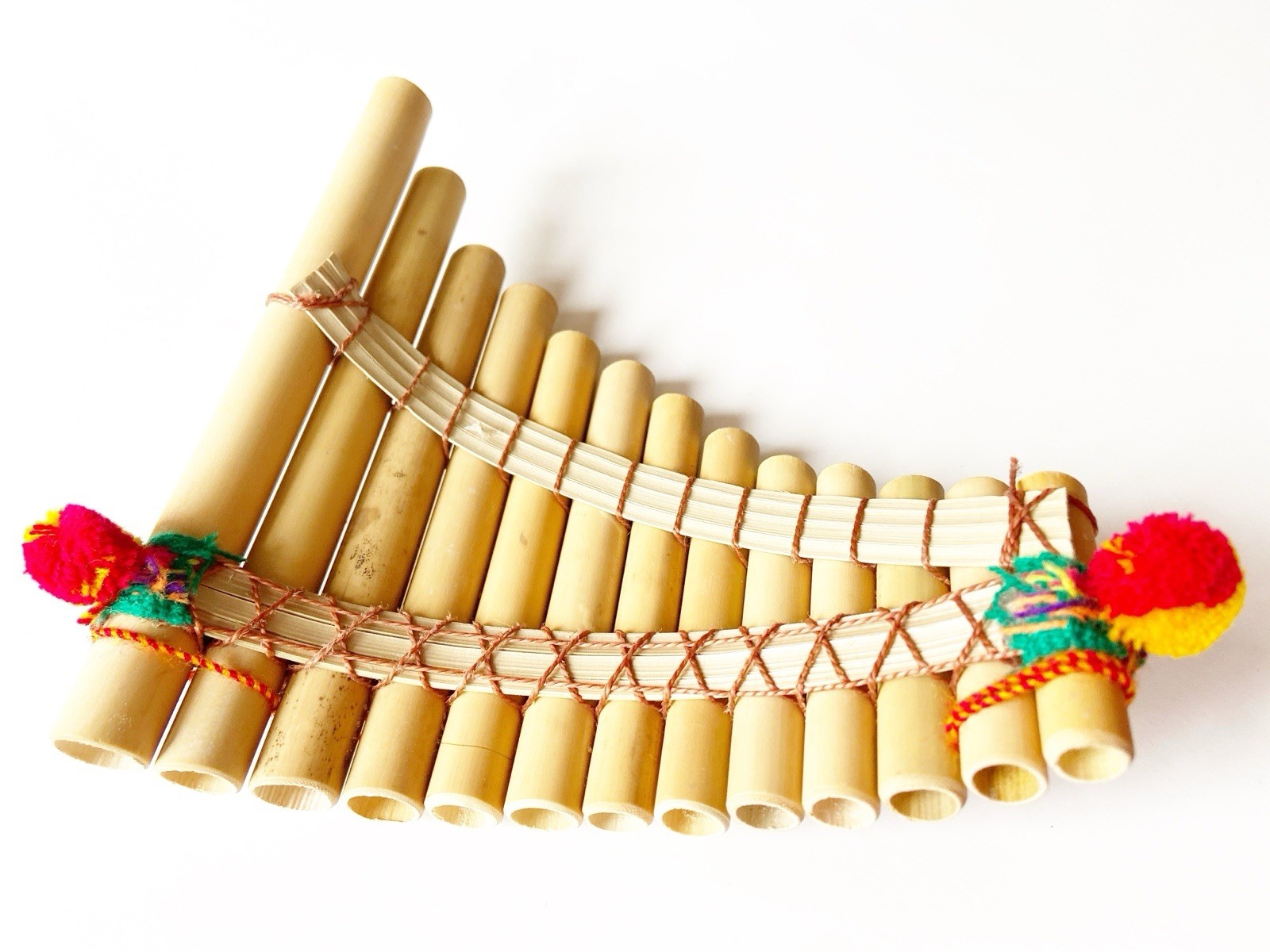 Pan Flute From Peru Small Bamboo Quality For Beginners