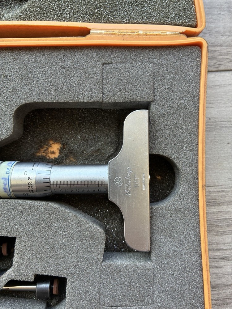 MITUTOYO 0" TO 6" DEPTH MICROMETER .001" GRAD