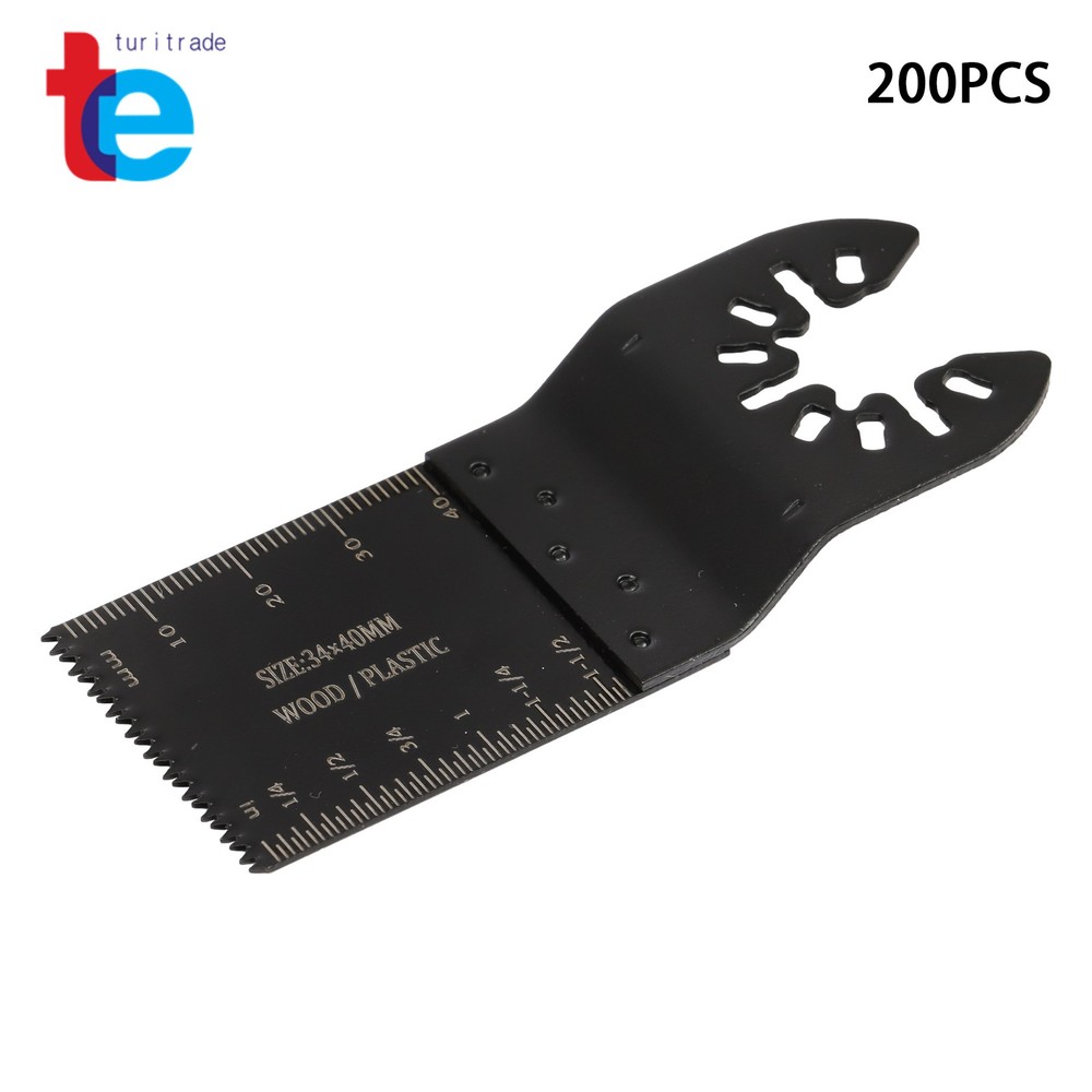 200 Pcs Multi Tool Oscillating Tool Blades Combination for Wood Plastics Cutting