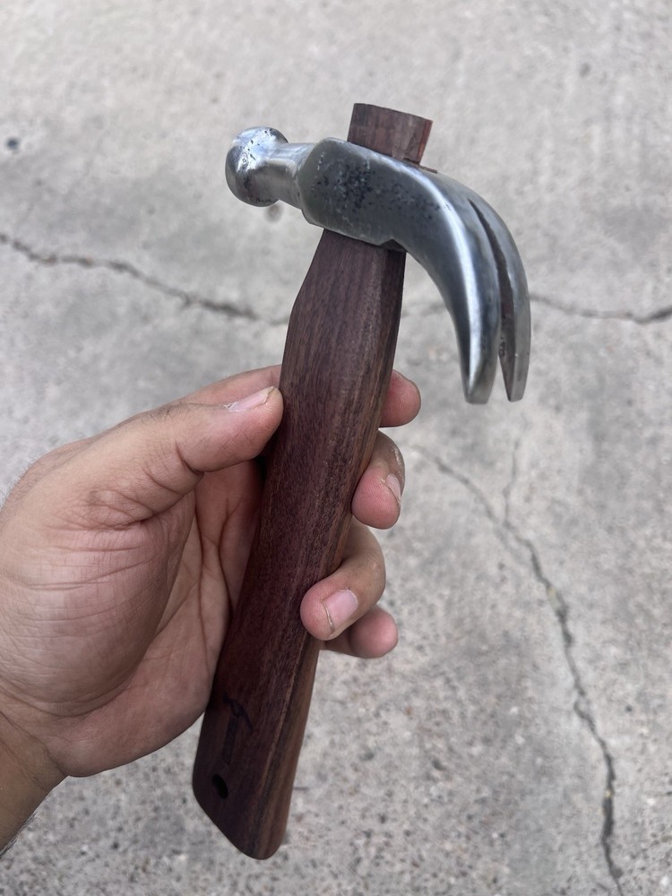 Bad-Hammer Unbranded 8oz Mini Hammer, w/ Custom 9in Walnut Handle