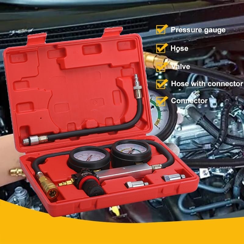 TU-21Cylinder Leak Down Tester Kit, Automotive Engine Compression Leakage Test