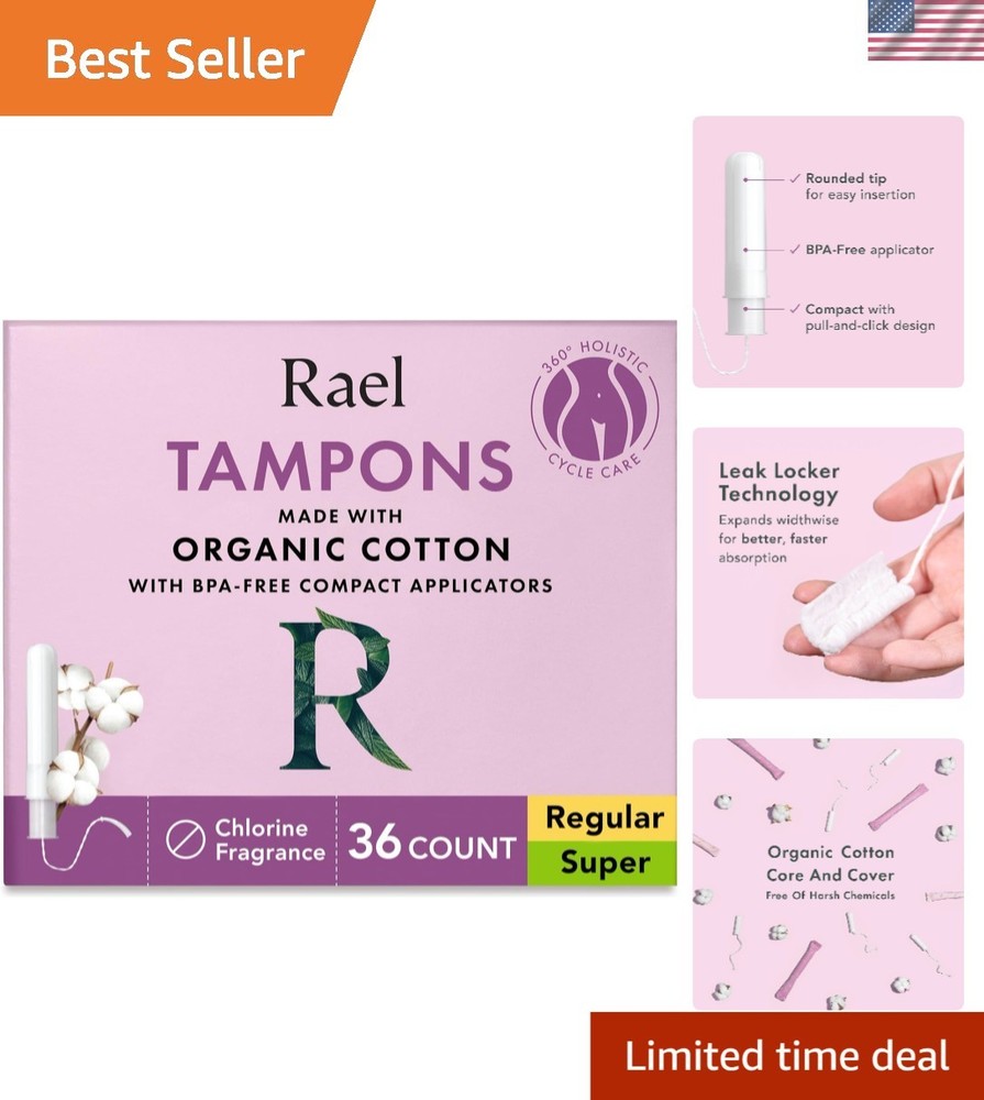 Hypoallergenic Unscented Tampons with Advanced Leak Locker Technology, 36 Count