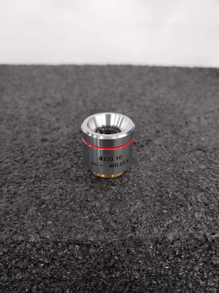 4X/0.10 WD 23.5 Microscope Objective