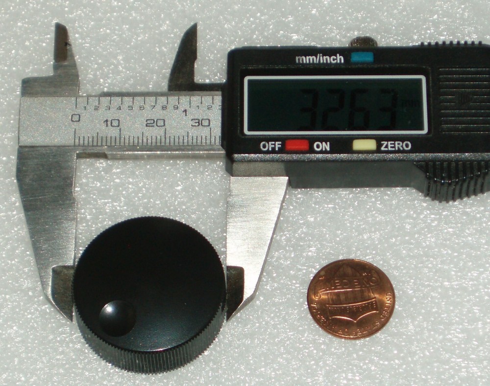 plastic Main Knob Transceiver Receiver OD 33mm for 6mm shaft