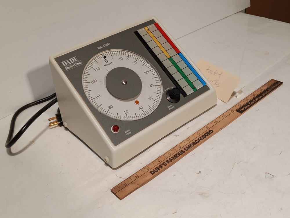 DADE C6541 Multi-Timer laboratory bench timer, 0–120 min, 110–120VAC