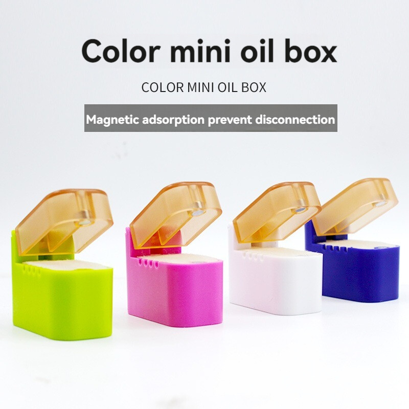 4Pcs/set Universal Color Sewing Machine Magnet Thread Box Oil Filter Silicone