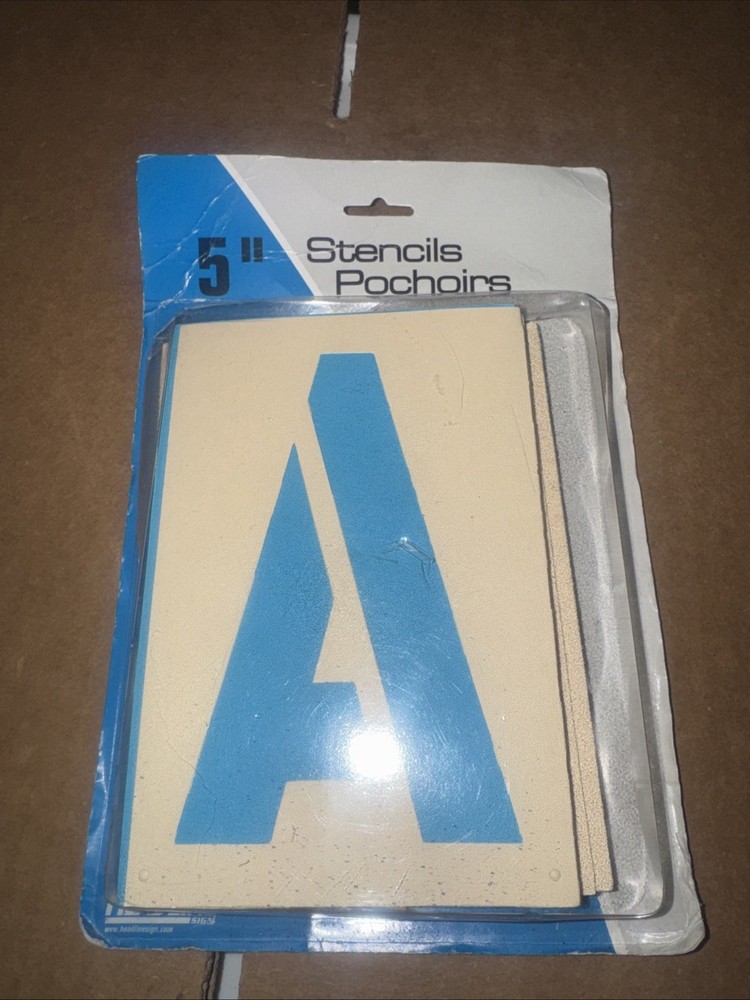 Headline Sign 5in. Stencil Kit, Caps/ Numbers