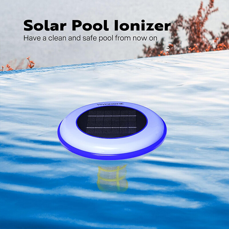 Solar Pool Ionizer Chlorine-Free Sun Shock & Water Purifier Up to 35,000 Gal