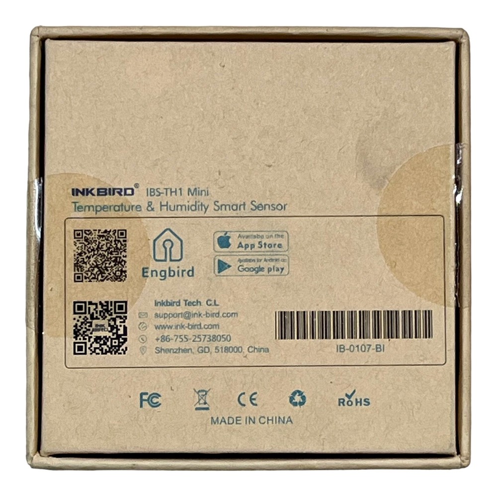 Inkbird IBS-TH1 Thermometer Hygrometer Wireless Temperature Recorder Bluetooth
