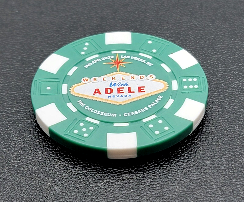 Weekends with Adele Poker Chip Magnet Caesars Palace Las Vegas Colosseum Token