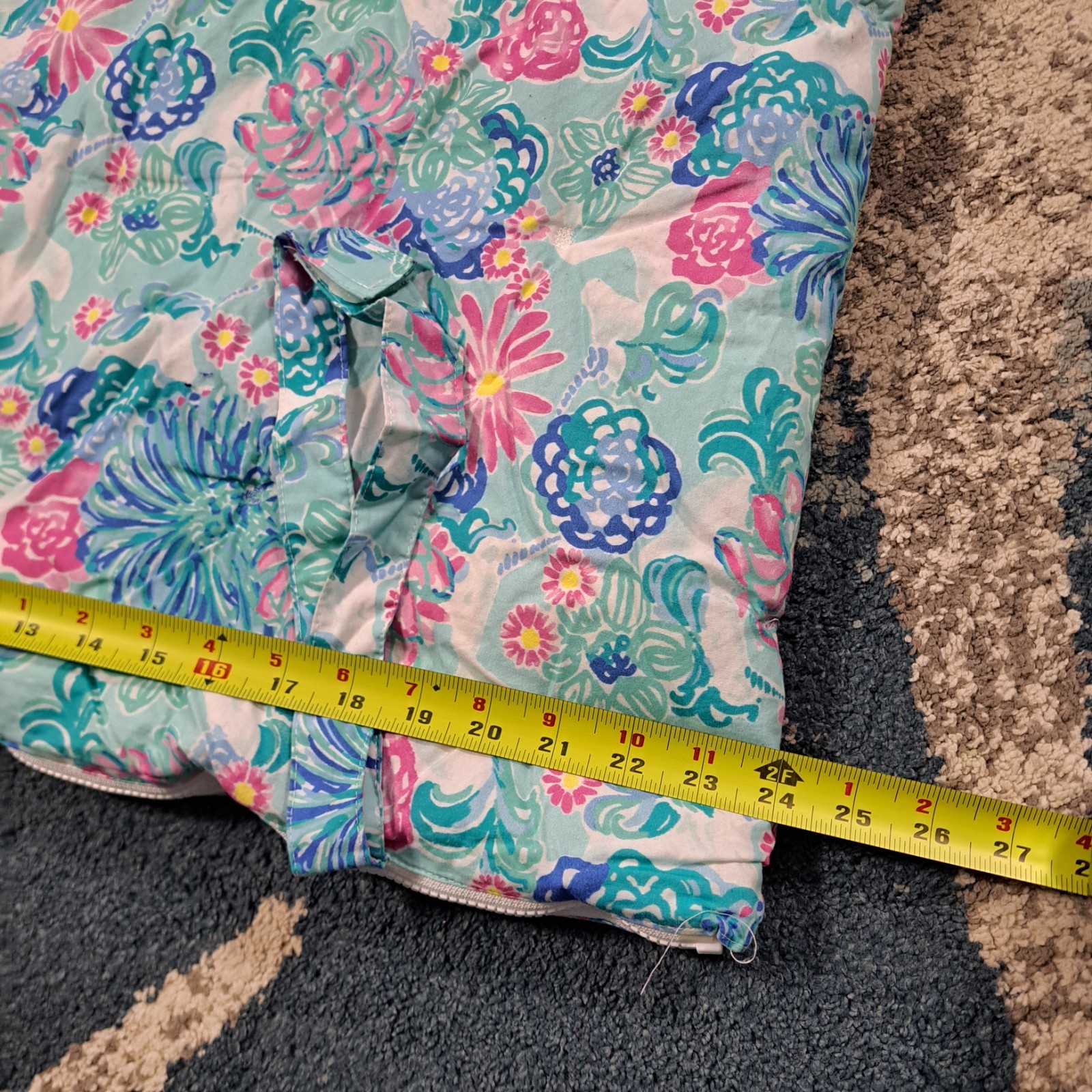 Lilly Pulitzer Pottery Barn Kids Nap Mat Sleep Bag Floral Blue Pink Multi Color