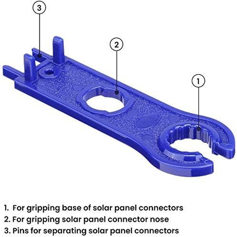 2 Pair Solar Spanner Wrenches for MC4 Connectors, Solar Panel Connector Tool