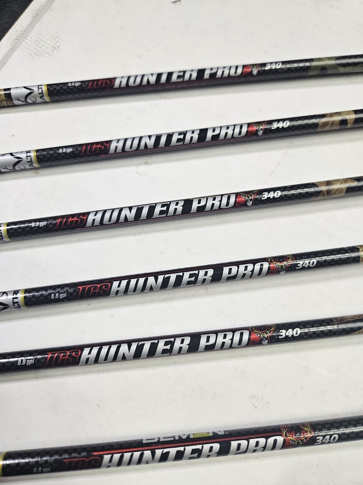 6 Beman ICS Hunter PRO Carbon Camo Arrows 340