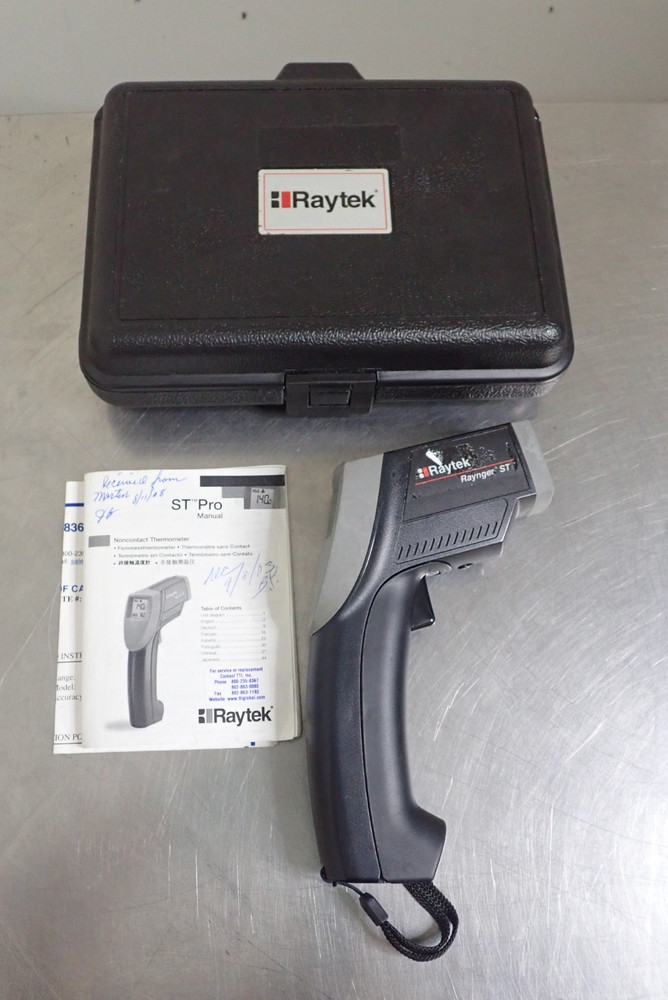 Raytek Raynger ST Pro Infrared Thermometer with Manual, Case