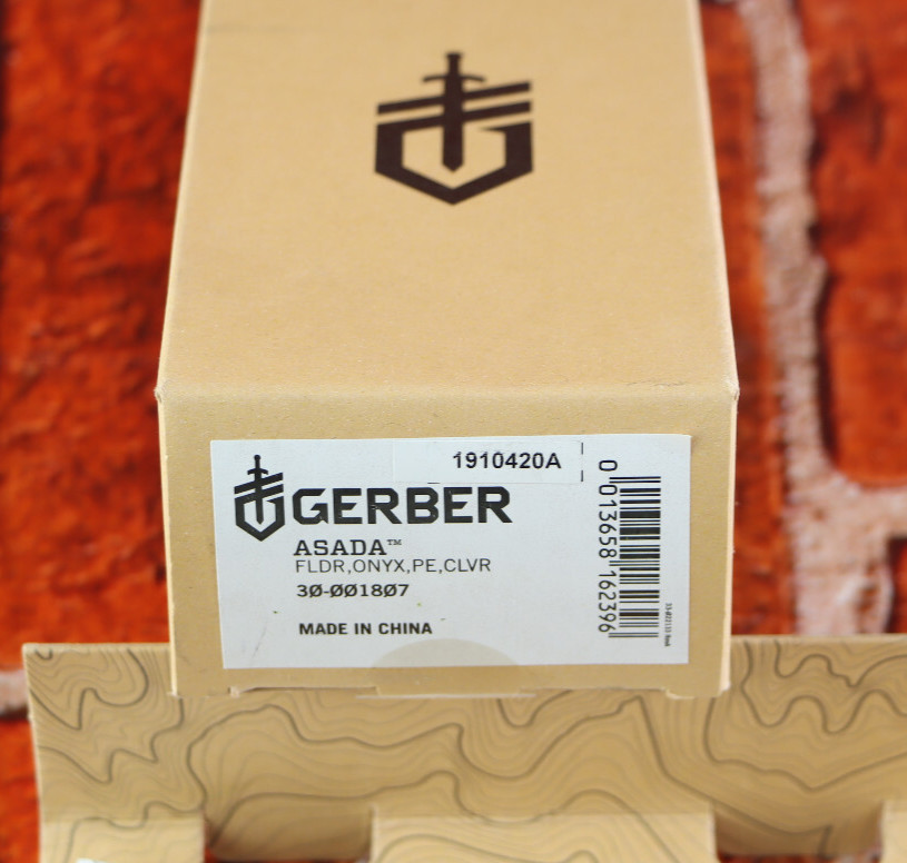 Gerber Asada Folding Knife Cleaver Onyx READ