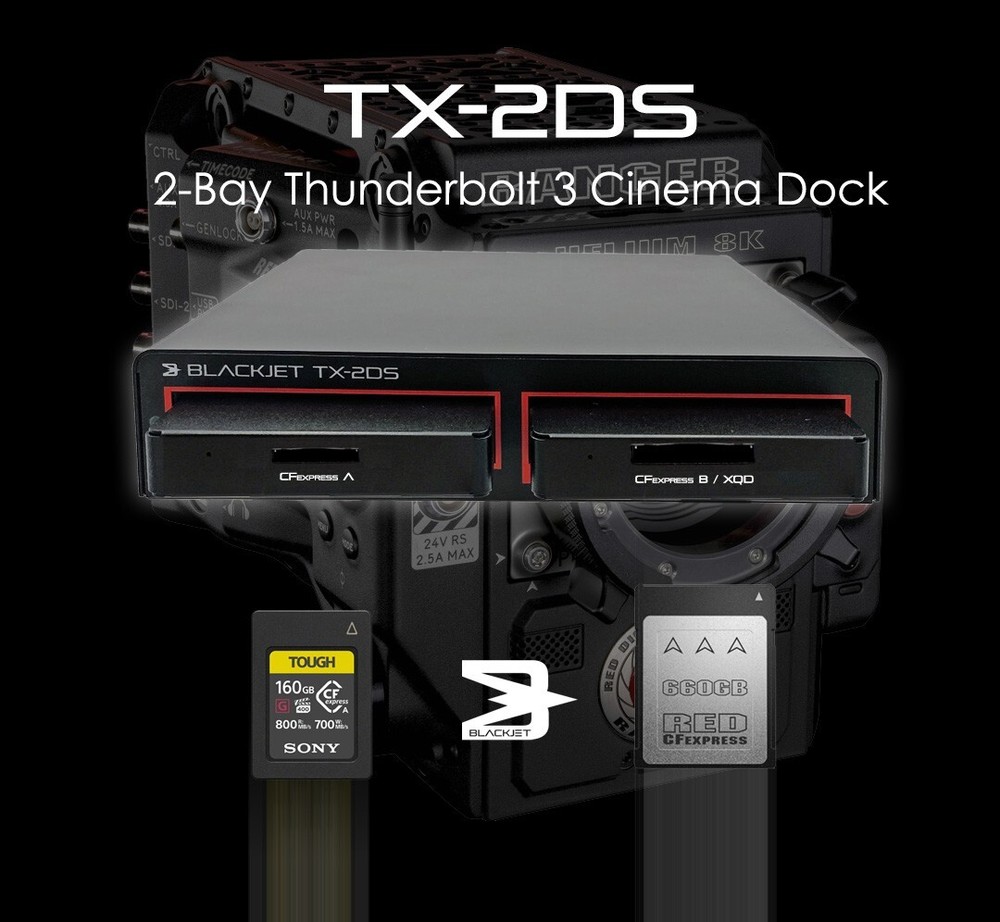 BLACKJET TX-2DS 2-Bay Thunderbolt 3 Docking System