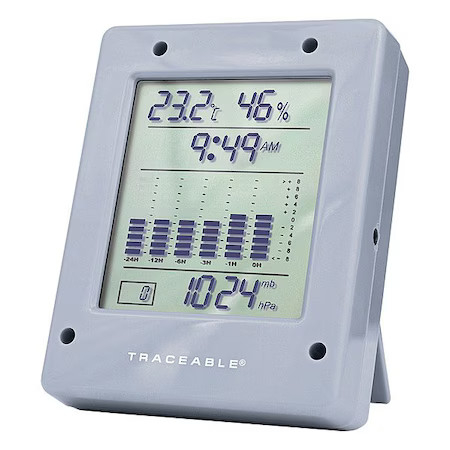 Traceable 6530 Barometer, Digital, Gray