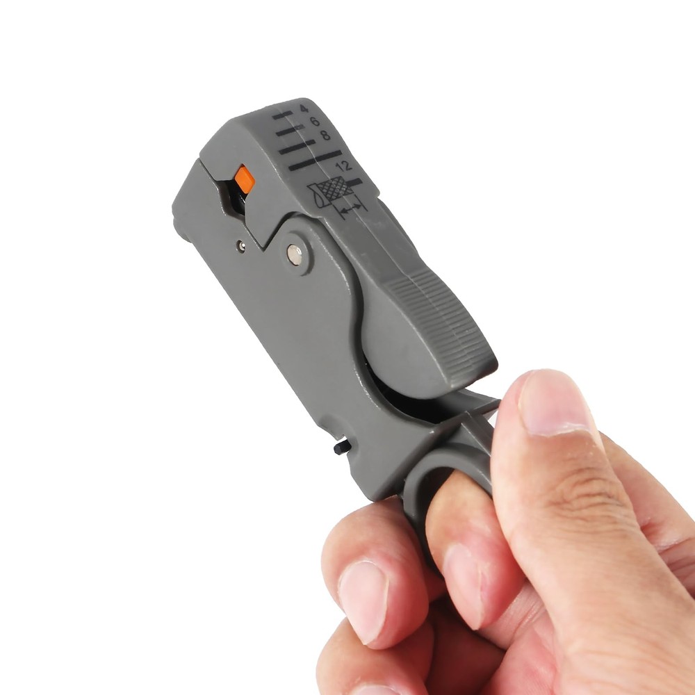 ALMOCN Coax Cable Crimper Tool Kit Coaxial Compression Black
