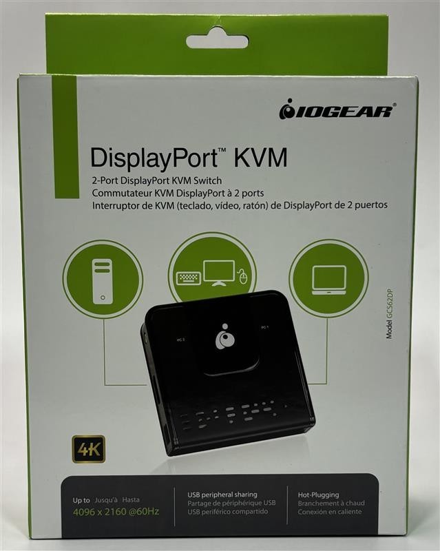 IOGEAR GCS62DP KVM Switch Box