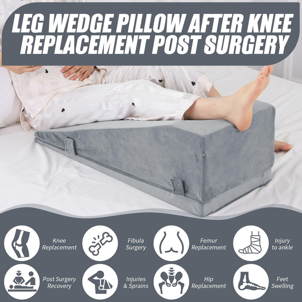 Leg Elevation Pillows for After Surgery, Adjustable Height Knee Surgery Recov...
