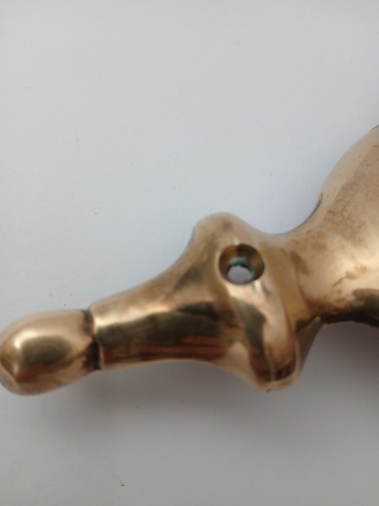 Vintage Solid Heavy Brass 7” Door Knocker Classic Simple Design