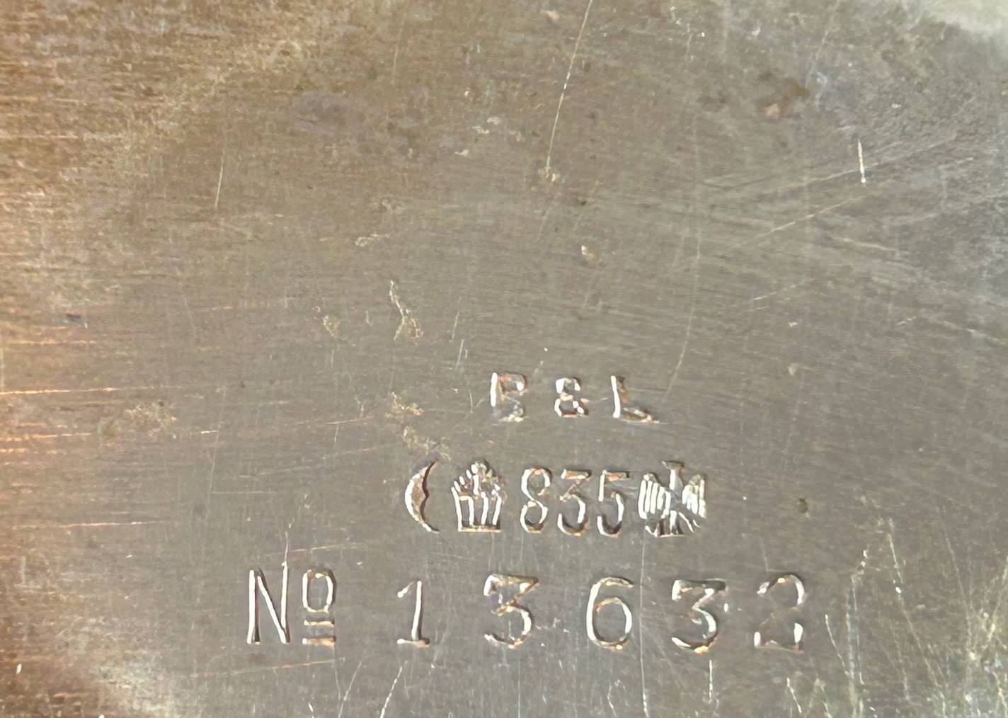 ANTIQUE BRUCKMANN & SOHNE GERMAN 835 SILVER SMALL BOWL