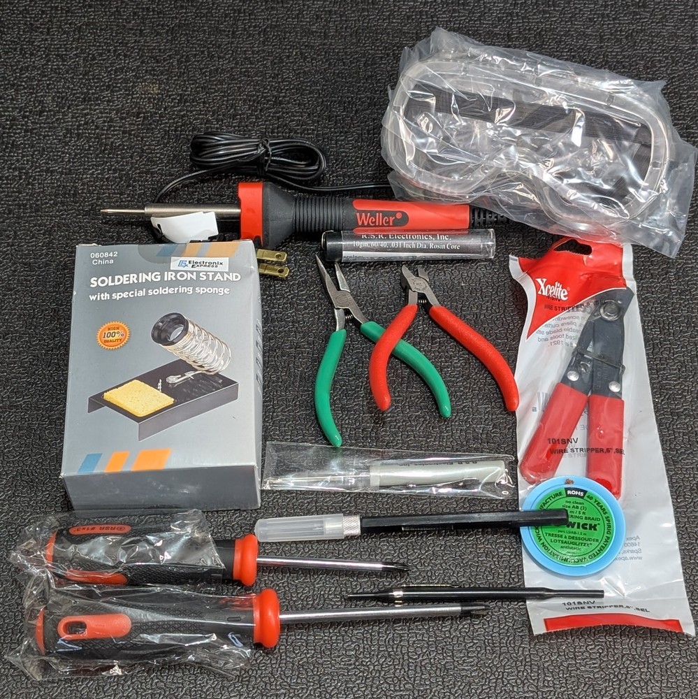 NEW Electronics Project Lot | Tools Weller Xcelite | Components Breadboard ICs